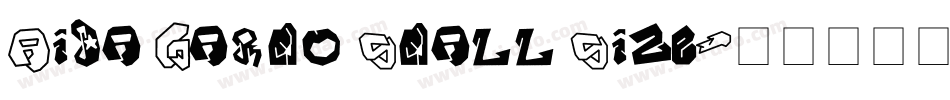 Aida Garmo Small Size字体转换
